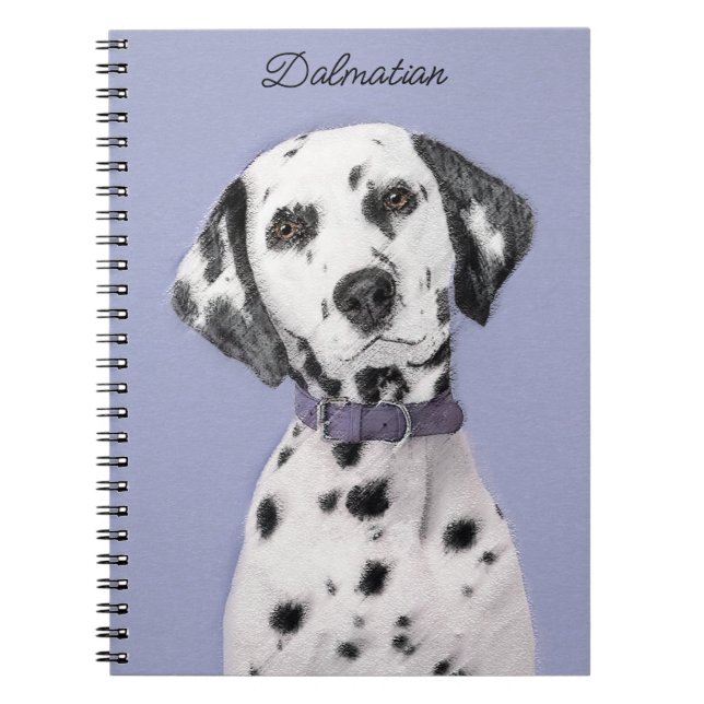Carnet Peinture Dalmatienne - Cute Original Chien Art (Devant)