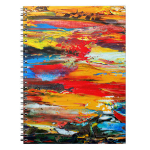 Carnet Peinture d'art avec palette couteau noir, paris, r