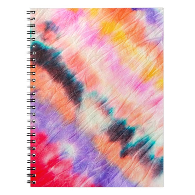 Carnet Peinture D'Art Bleu Sale. Tie Teinture Texture. Vi (Devant)