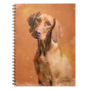 Carnet Peinture d'art de Chien Vizsla en Hongrie