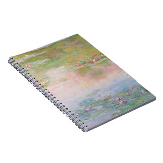 Carnet Peinture de bassin de nénuphar à fleurs pastel