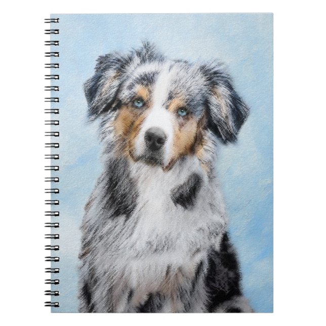Carnet Peinture de berger américaine miniature - Chien Ar (Devant)
