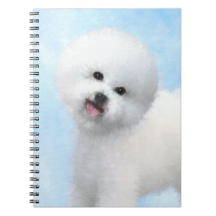 Carnet Peinture de Bichon Frise - Cute Original Dog Art