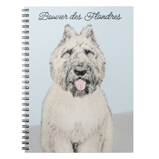 Carnet Peinture de Bouvier des Flandres - Art original de (Devant)