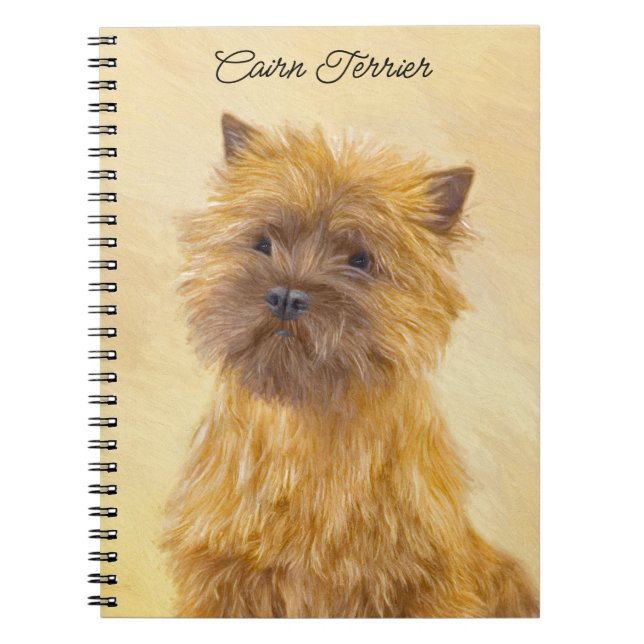 Carnet Peinture de Cairn Terrier - Cute Original Chien Ar (Devant)