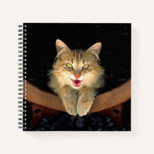 Carnet Peinture de chat Mad - Cute Original Cat Art