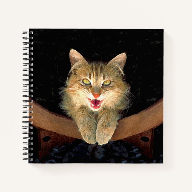 Carnet Peinture de chat Mad - Cute Original Cat Art (Devant)