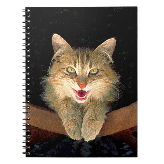 Carnet Peinture de chat Mad - Cute Original Cat Art (Devant)