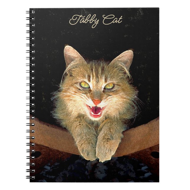 Carnet Peinture de chat Mad - Cute Original Cat Art (Devant)