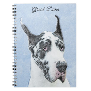Carnet Peinture de Great Dane (Arlequin) - Art original d