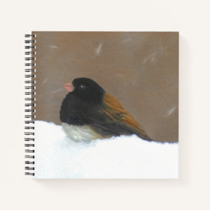 Carnet Peinture de Junco Ardoisé - Art Original d'Oiseaux