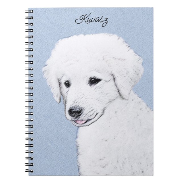 Carnet Peinture de Kuvasz - Art de chien original mignon (Devant)