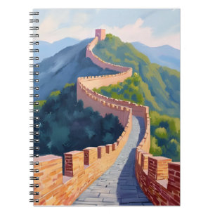 Carnet Peinture de la Grande Muraille de Chine Aquarelle