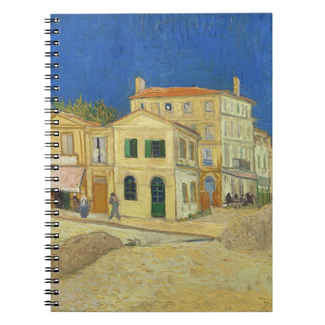 Carnet Peinture de la Maison Jaune avec Ciel Bleu de Van  (Devant)