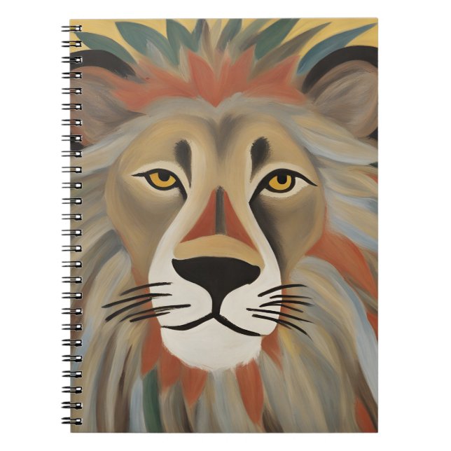 Carnet Peinture de lion (Devant)
