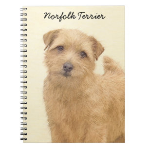Carnet Peinture de Norfolk Terrier - Art original de chie