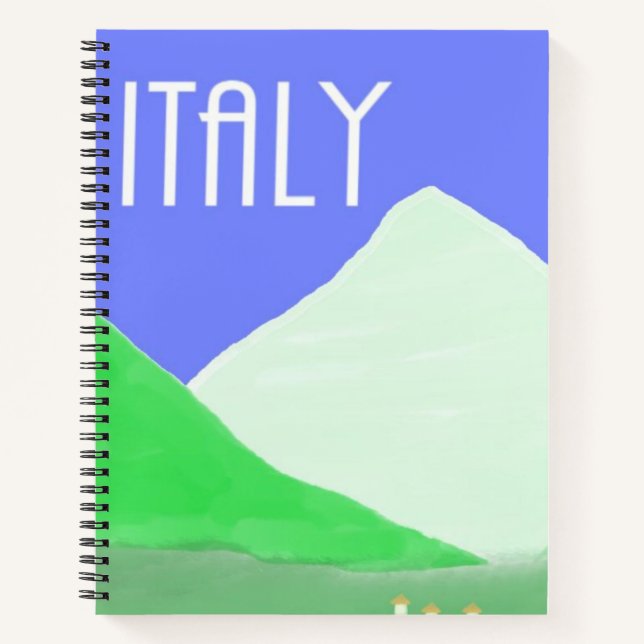 Carnet peinture de paysage italie (Devant)