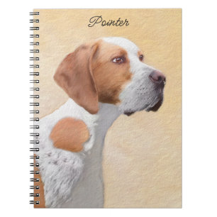 Carnet Peinture de pointeur - jolie art original de chien