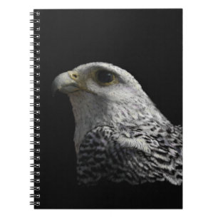 Carnet Peinture de portrait de faucon arctique