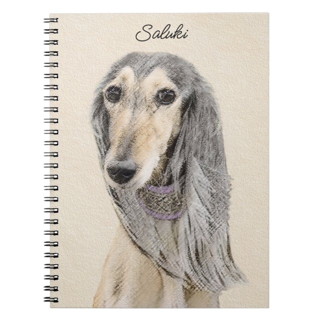 Carnet Peinture de Saluki (Faune) - Cute Original Chien A (Devant)