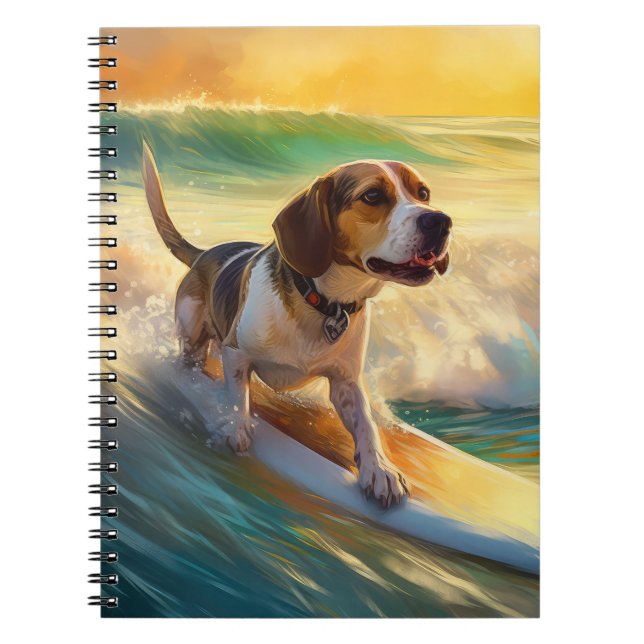 Carnet Peinture de surf sur la plage de Beagle (Devant)