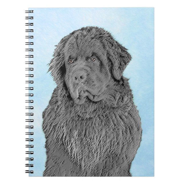 Carnet Peinture de Terre-Neuve - Cute Original Chien Art (Devant)