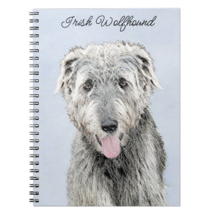Carnet Peinture de Wolfhound irlandais - Joli art origina