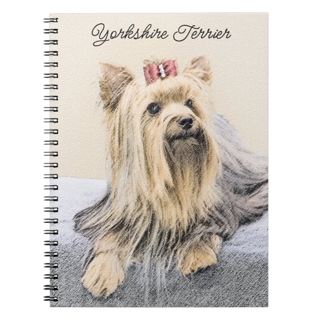 Carnet Peinture de Yorkshire Terrier - Art de chien origi (Devant)