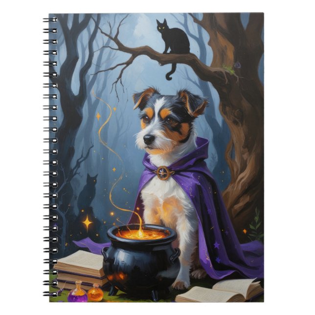 Carnet Peinture fantaisiste d'Halloween de Terrier Austra (Devant)