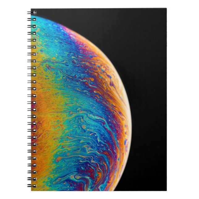 Carnet Peinture fluide multicolore (Devant)