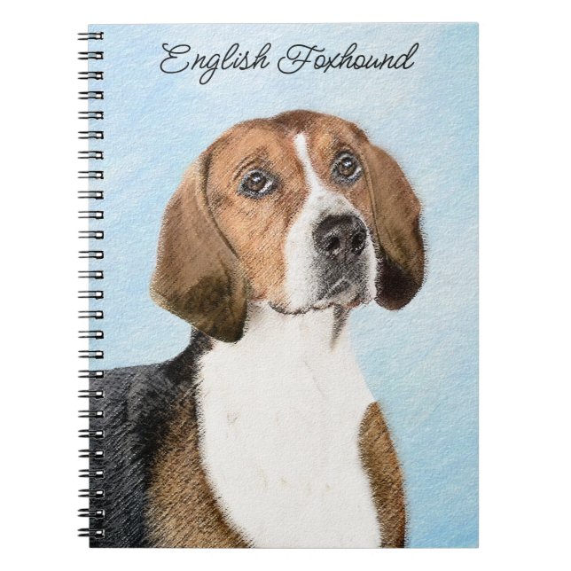 Carnet Peinture Foxhound en anglais - Joli art original c (Devant)