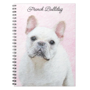 Carnet Peinture française de Bulldog (Crème/Blanc) - Art 