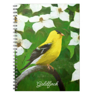 Carnet Peinture Goldfinch - Cute Original Chien Art