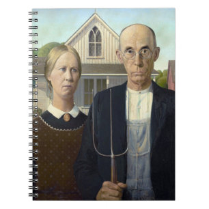 Carnet Peinture gothique américaine par Grant Wood