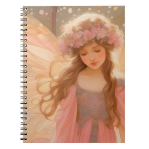 Carnet Peinture Imaginaire Fée Rose Cute