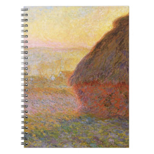 Carnet Peinture impressionniste de Claude Monet Graystaks