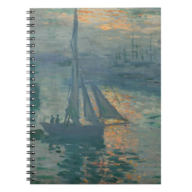 Carnet Peinture impressionniste marine du lever de soleil (Devant)