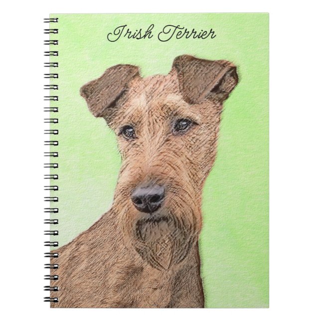 Carnet Peinture Irlandaise Terrier - Cute Original Chien  (Devant)