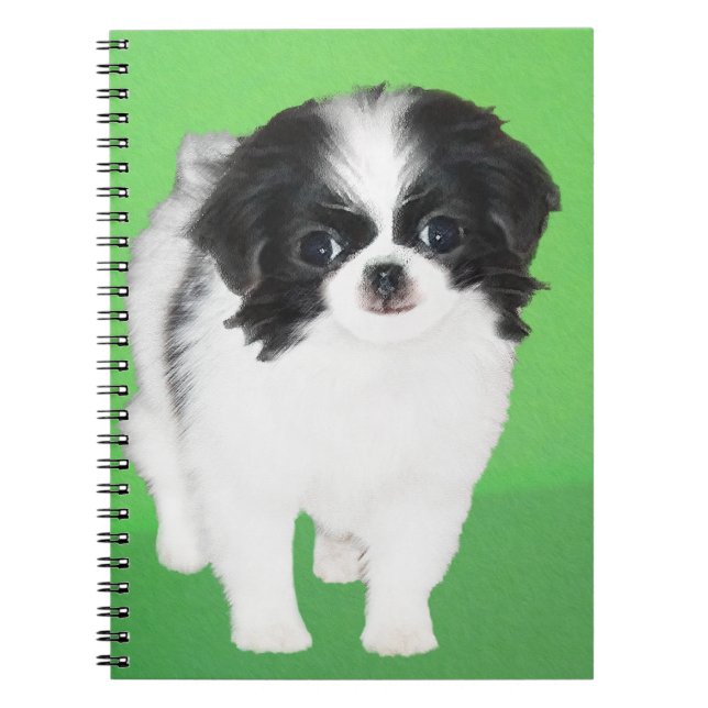 Carnet Peinture japonaise de chiot - Art original de chie (Devant)