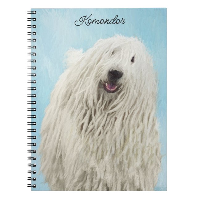 Carnet Peinture Komondor - Cute Original Chien Art (Devant)