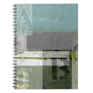 Carnet Peinture moderne avec les lettres assorties