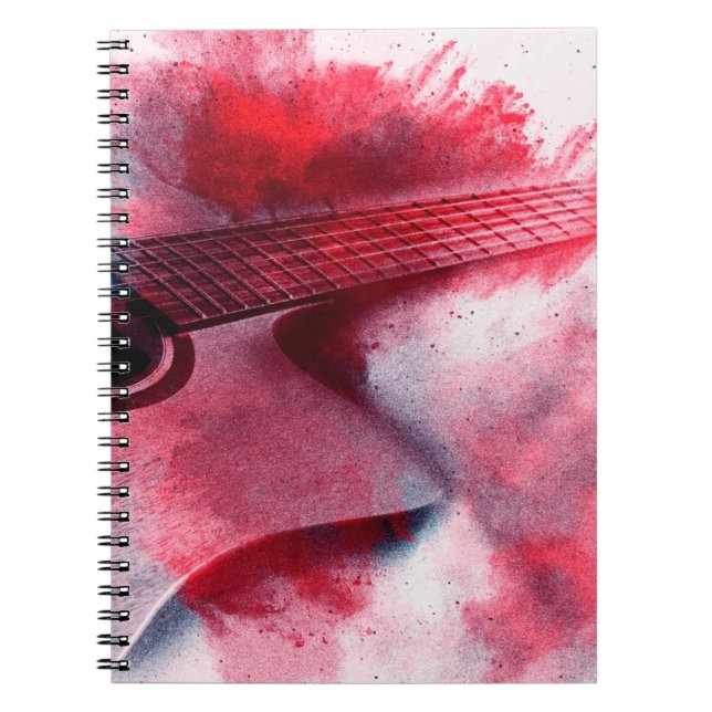 Carnet peinture numérique Abstraite de guitarart, abstrai (Devant)