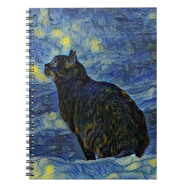 Carnet Peinture numérique Chat Shambhala à Vincent Van Go (Devant)