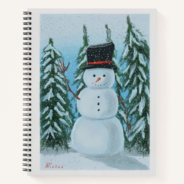 Carnet Peinture numérique Snowman (Devant)