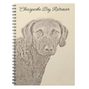 Carnet Peinture originale de chien par Retriever de Chesa