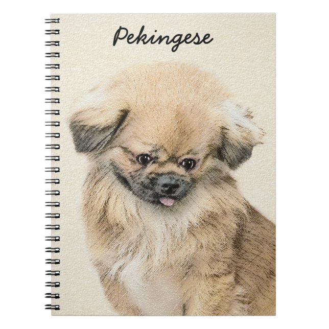 Carnet Peinture Pekingese - Cute Original Chien Art (Devant)