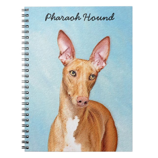 Carnet Peinture Pharaon Hound - Cute Original Chien Art (Devant)