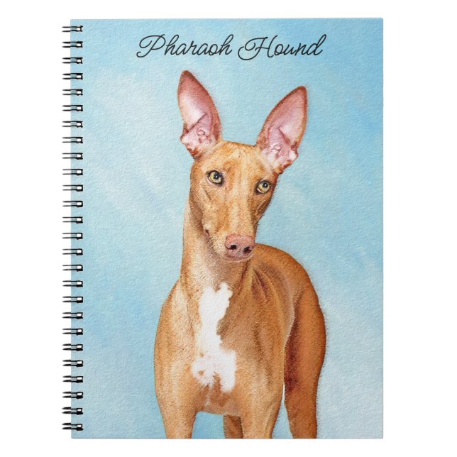 Carnet Peinture Pharaon Hound - Cute Original Chien Art (Devant)