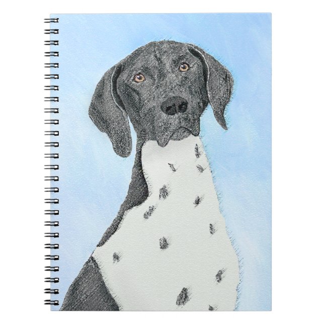 Carnet Peinture pointeur germanique - Art original (Devant)