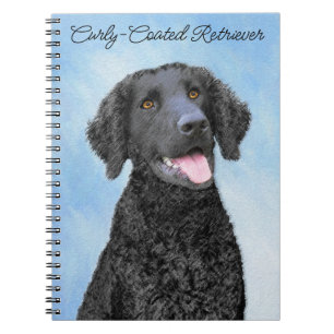 Carnet Peinture Retriever recouverte de boue - Art Chien